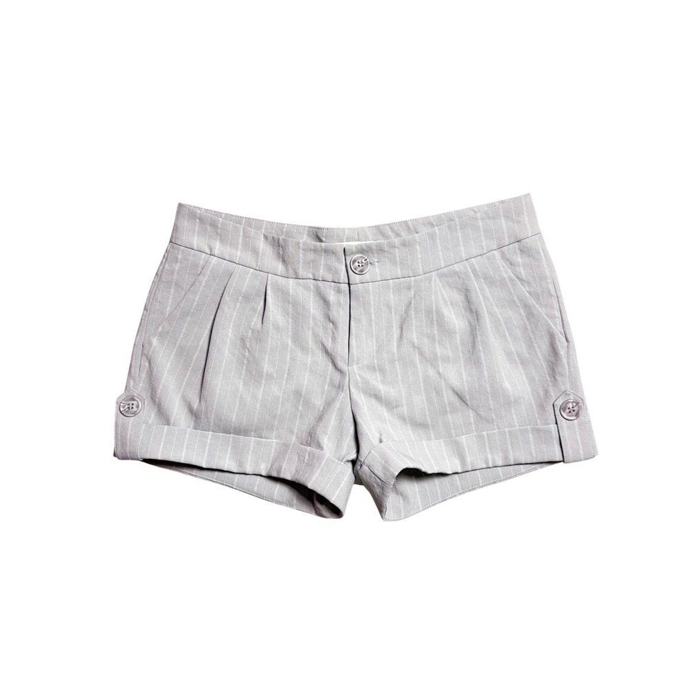 Vintage Forever 21 Gray Pinstripe Cuffed Shorts